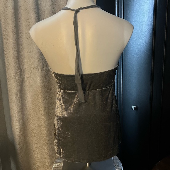 The Limited crushed velvet halter top - Picture 2 of 2